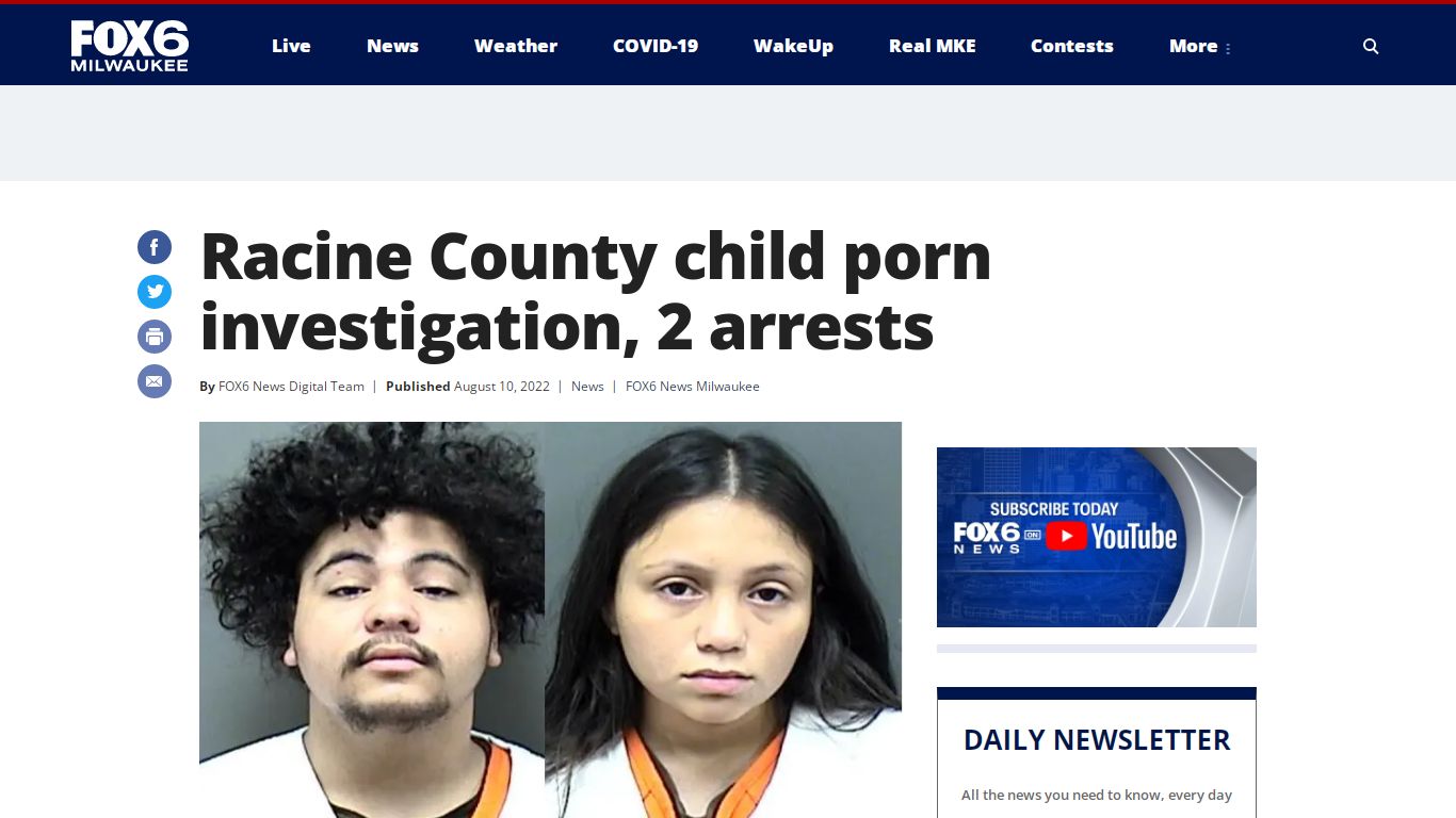Racine County child porn investigation, 2 arrests